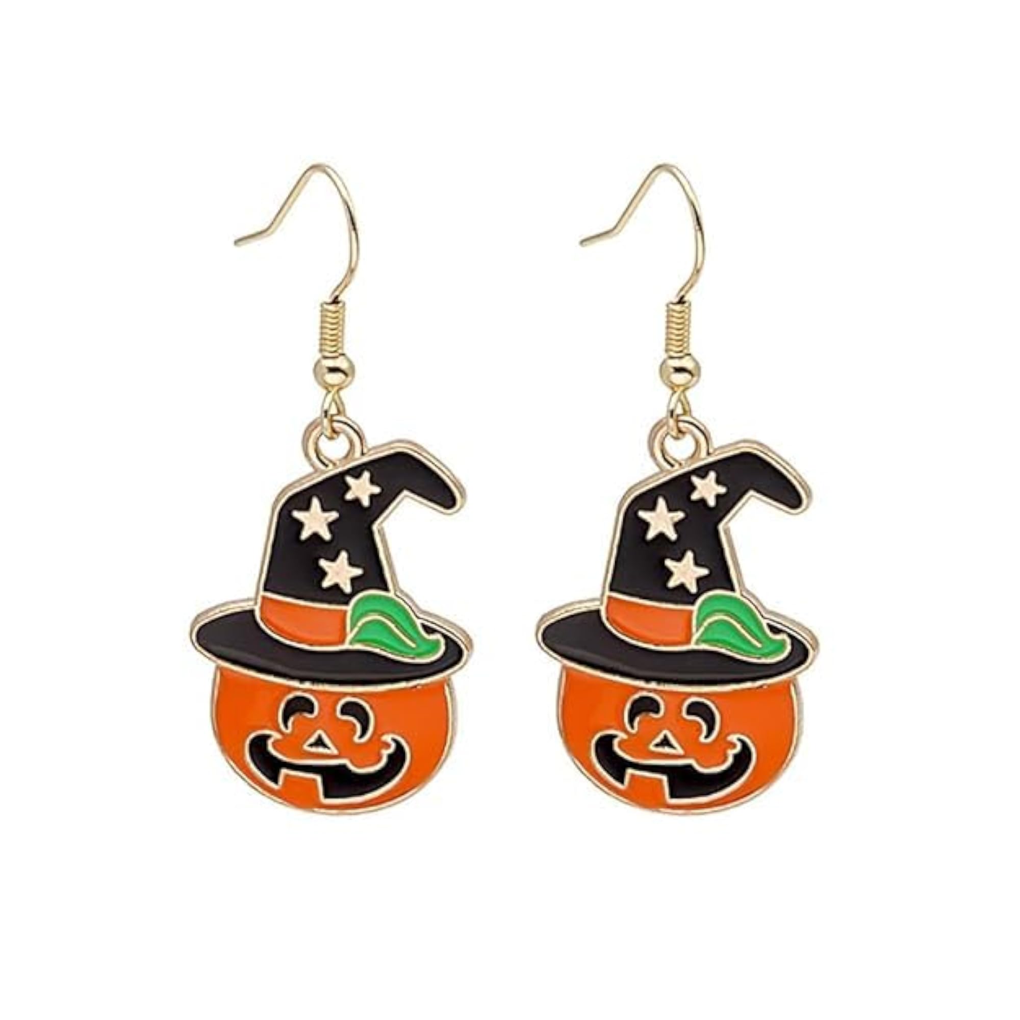 Halloween Glow in the Dark Ghost & Pumpkin Drop Earrings
